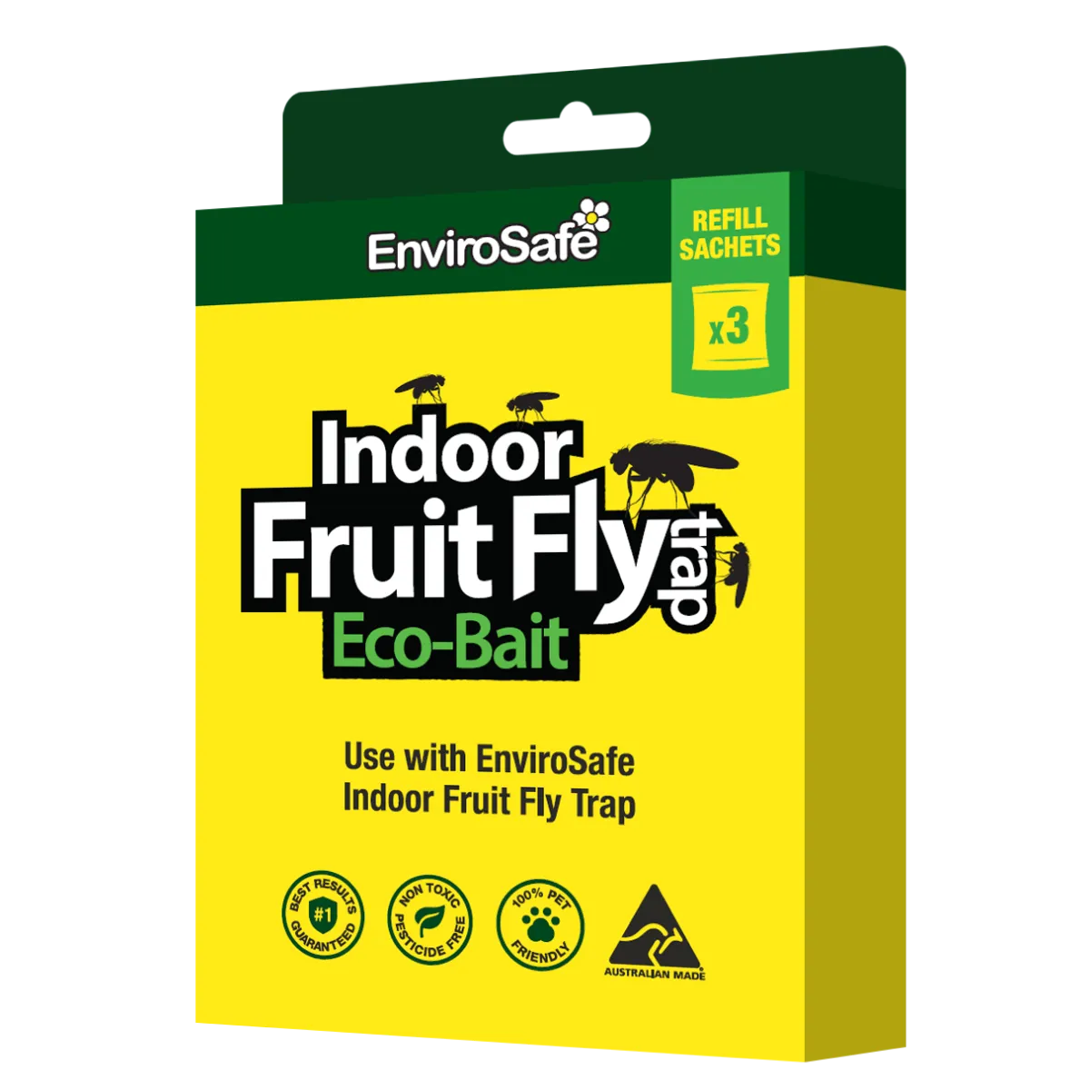 EnviroSafe Indoor Fruit Fly Trap Eco-Bait Refills