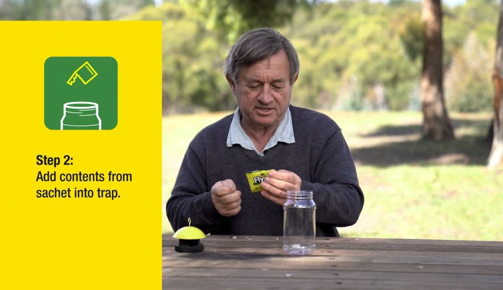 fly trap set up step 2